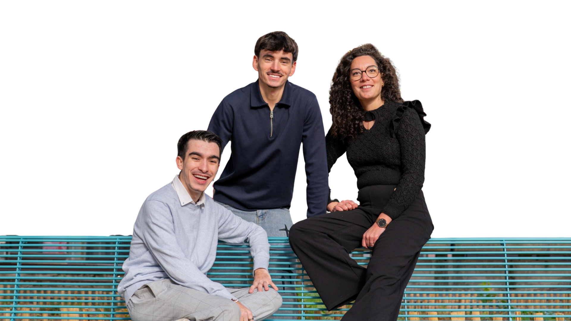 Jonas, Axel et Alison, coordinateurs du collectif e'cho